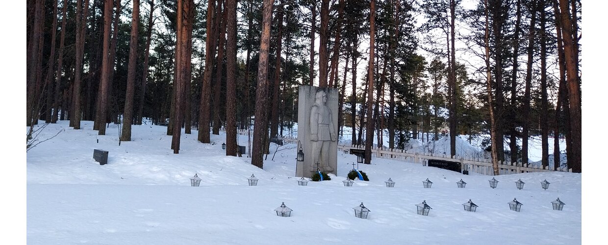 The cemetery and churchyard at Parish of Enontekio Church in Hetta