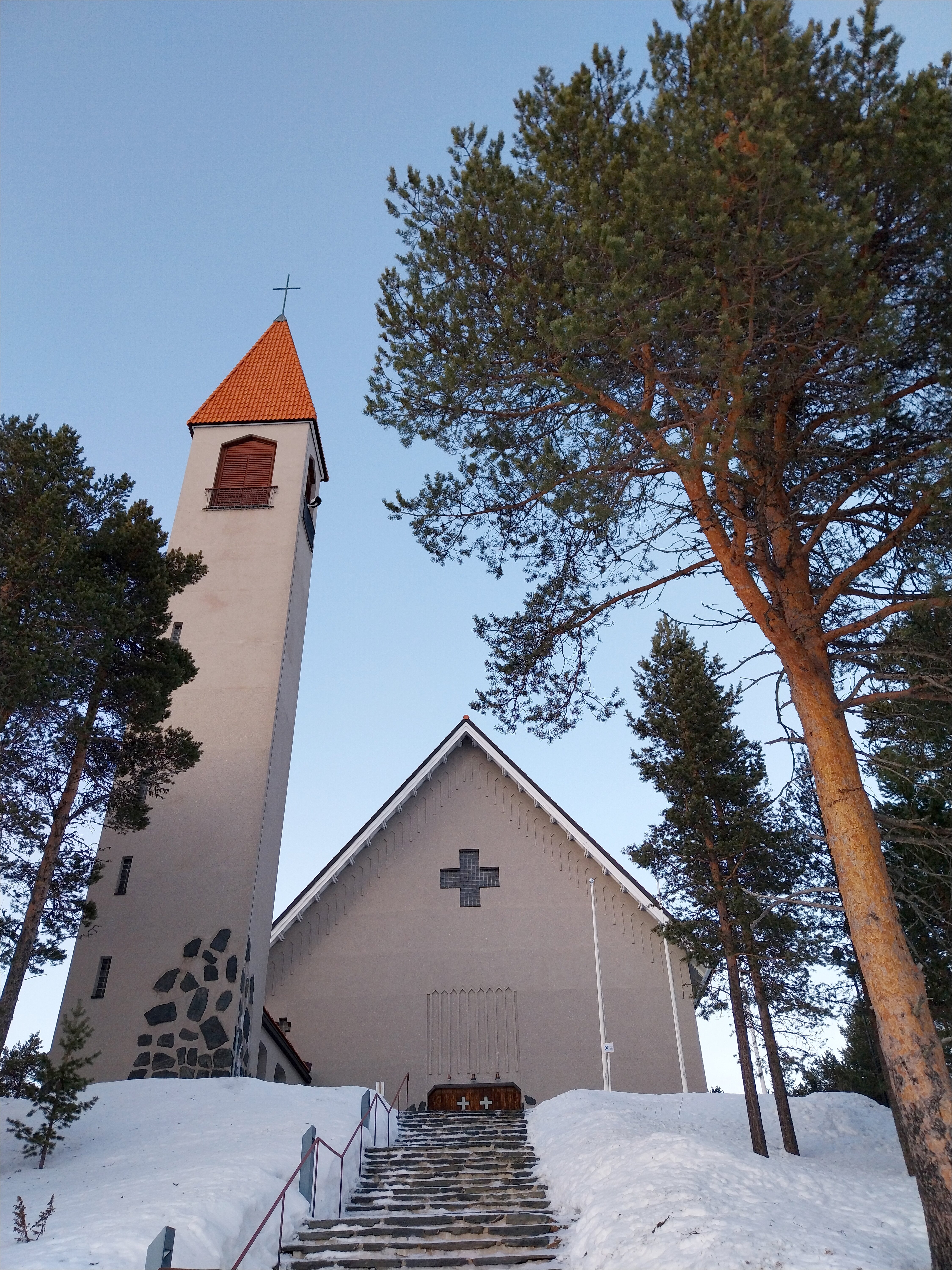 The iconic church in the village of Hetta, Finland