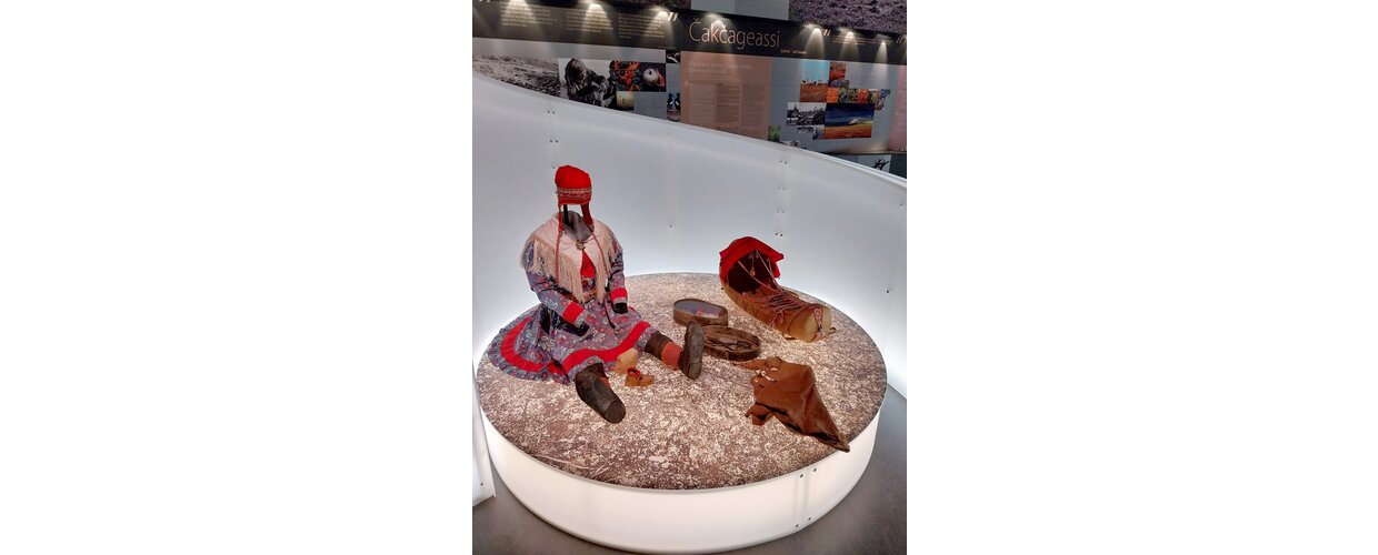 The Vuovjjus – Kulkijat display about Sami culture at the Fell Lapland Visitor Centre in Hetta